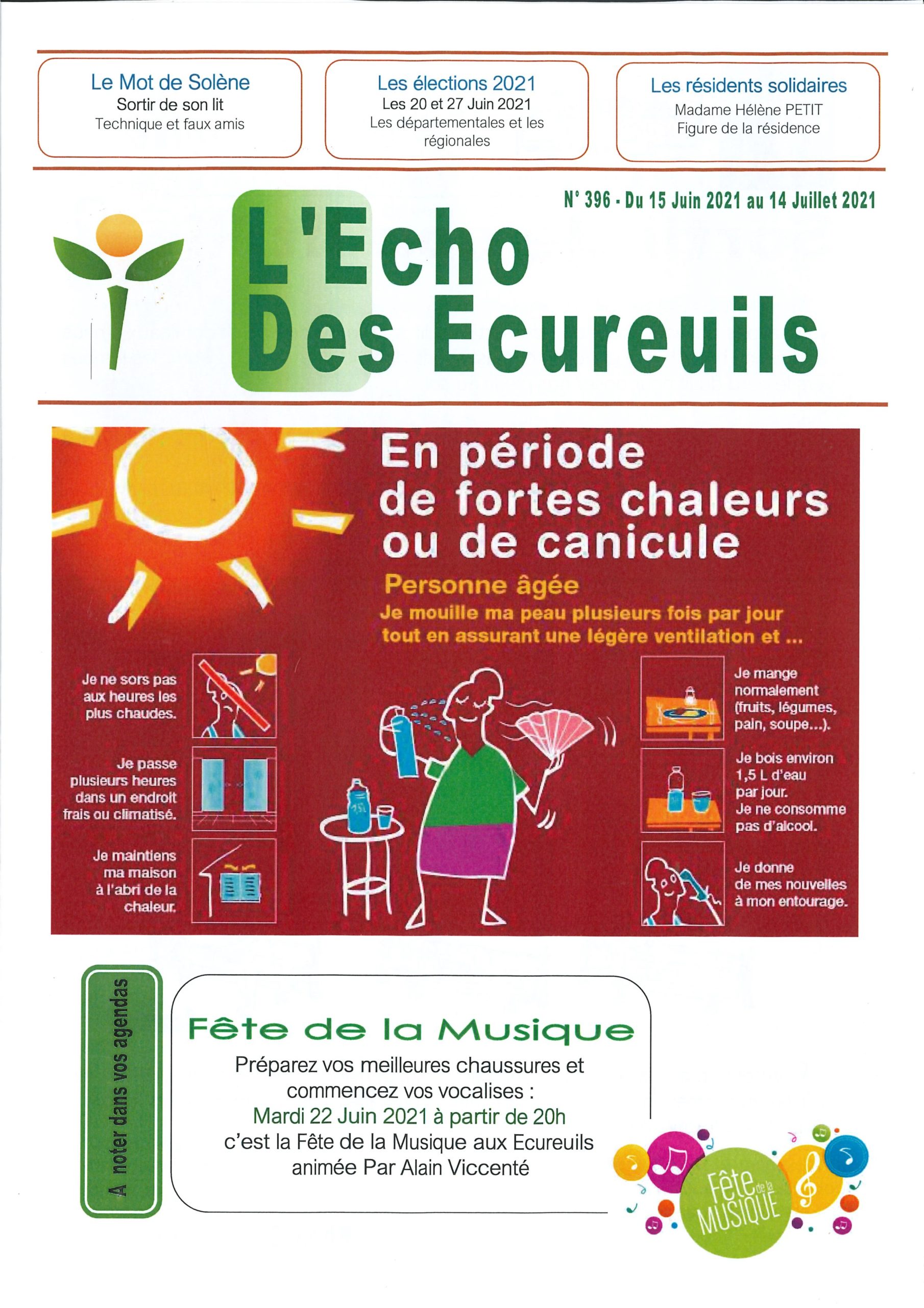 L'Echo des Ecureuils du 15 juin au 14 Juillet 2021 - Ardevie